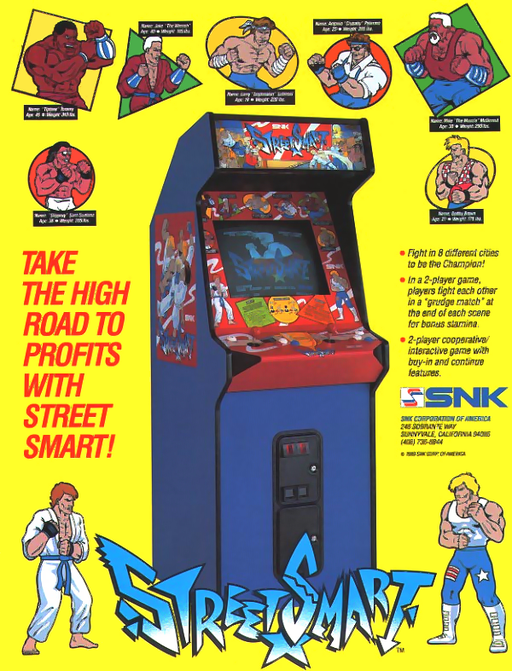 Street Smart (US version 1) Arcade Game Cover